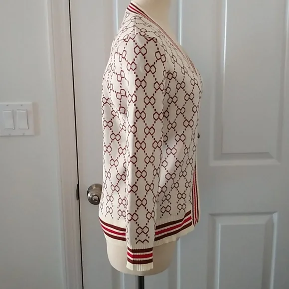 Bow Loop Print Cardigan - Picture 4 of 6
